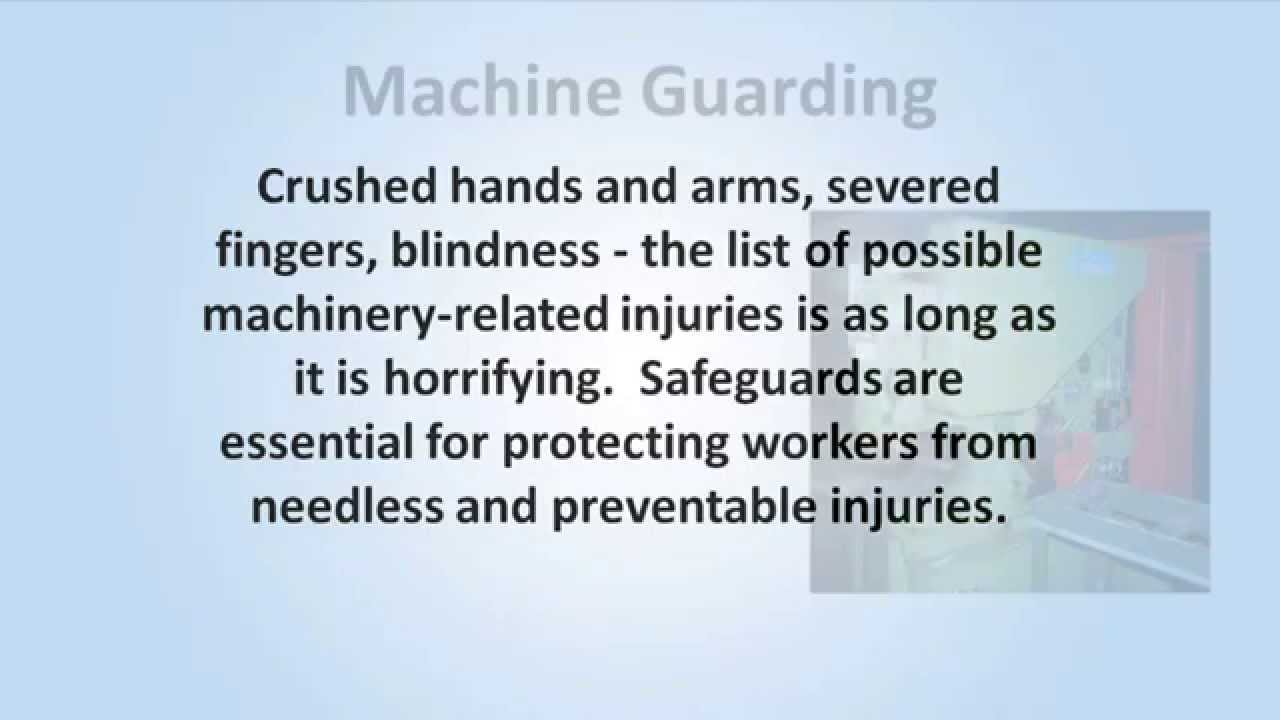 Machine Guarding Training