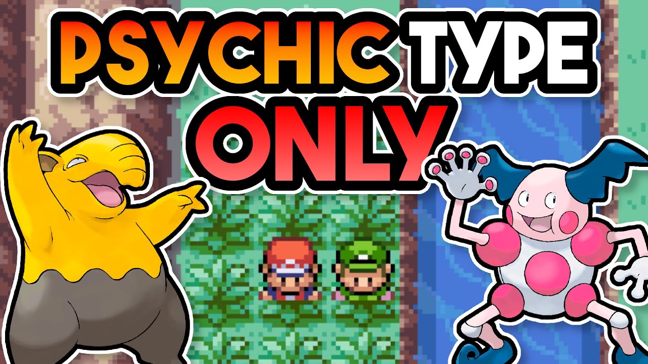 Can I Beat Pokemon Fire Red with ONLY Psychic Types?
