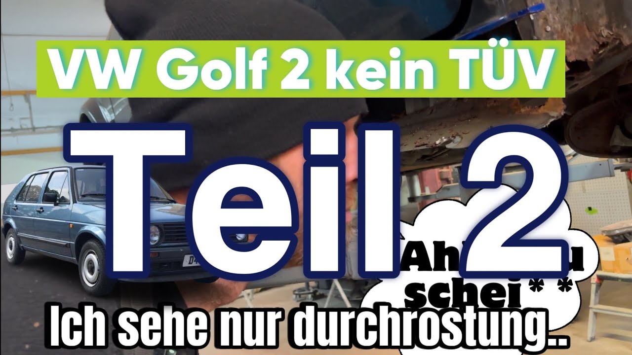 Golf 2 typische Rostellen/Schweller/unterboden/ Unterboden