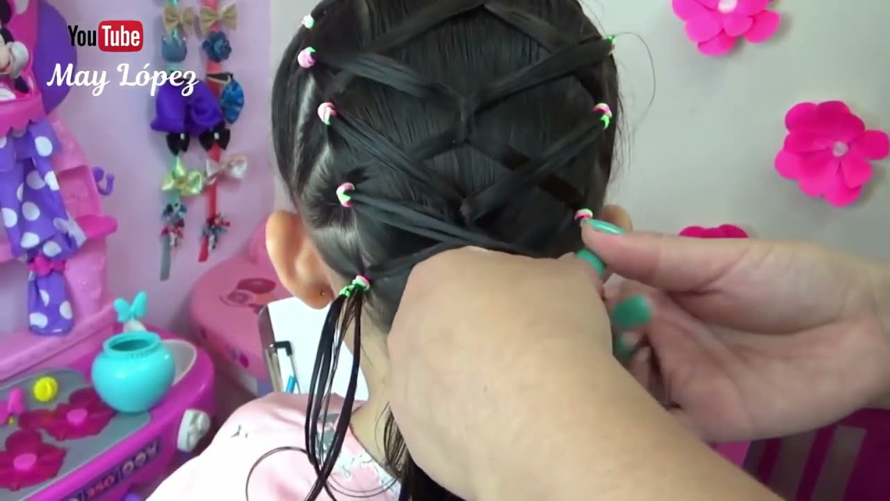 4 Bonitos y Fáciles peinados para Niñas | May López