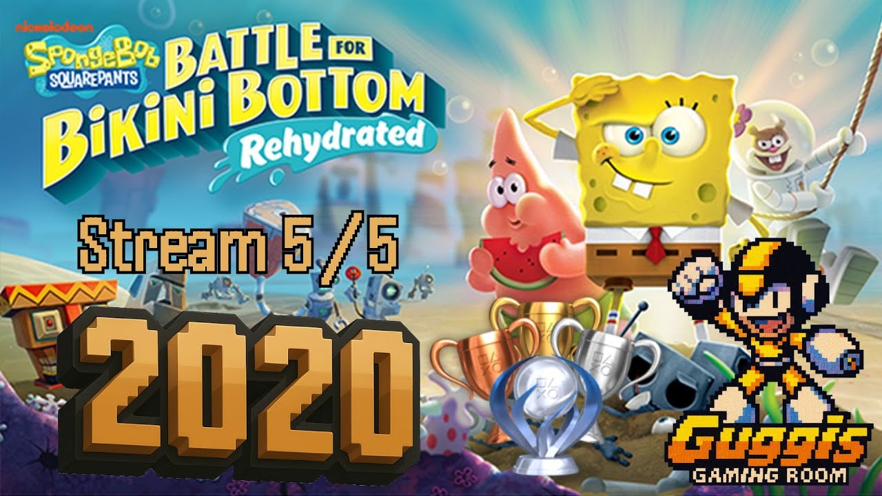 Spongebob Schwammkopf Battle for Bikini Bottom Dehydrated 🕹️ 5/5 Platin Run 🕹️ Twitch Stream 2020