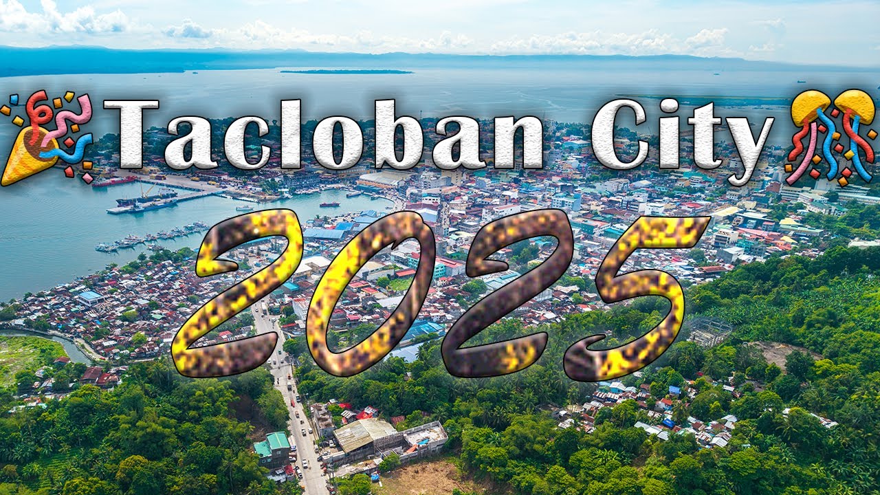 Tacloban City Gears Up for Grand Fiesta 2025 - City Lights Aerial & Motorcycle Street Tour #tacloban
