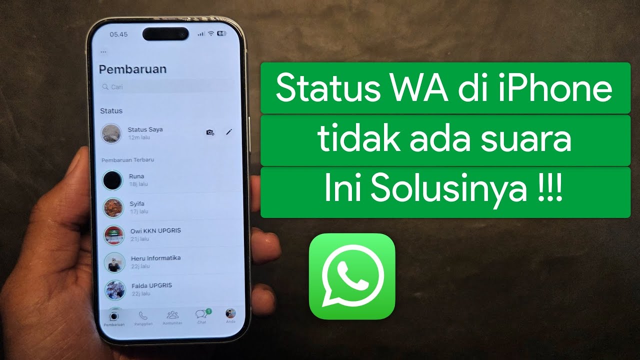Cara Mengatasi Status WhatsApp tidak ada suara di iPhone
