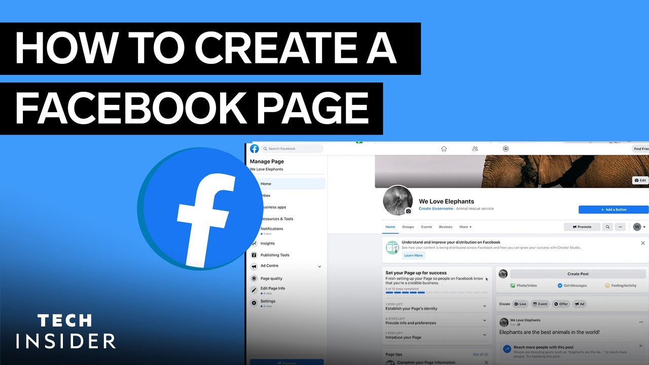 Как создать страницу Facebook