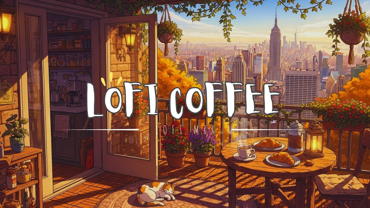 Lofi coffee 🥐 sweet breakfast vibes for study, work