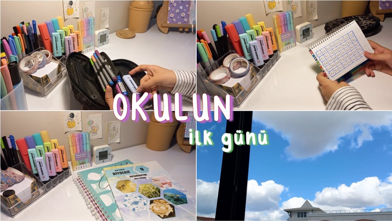 Okulun ilk günü vlog 📚🏫 | 9. sınıf