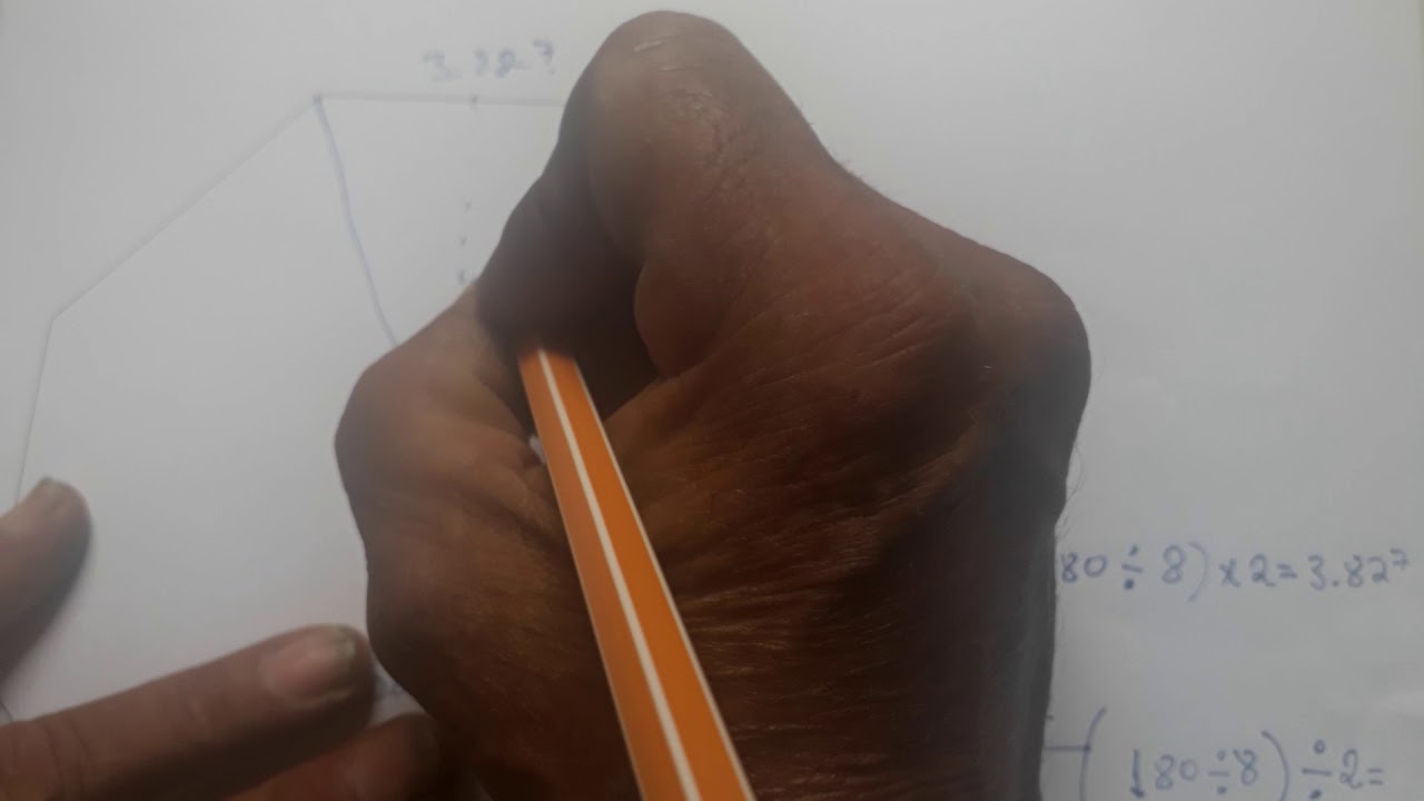 Quiosque octógono, como calcular na científica .pedido de um inscrito