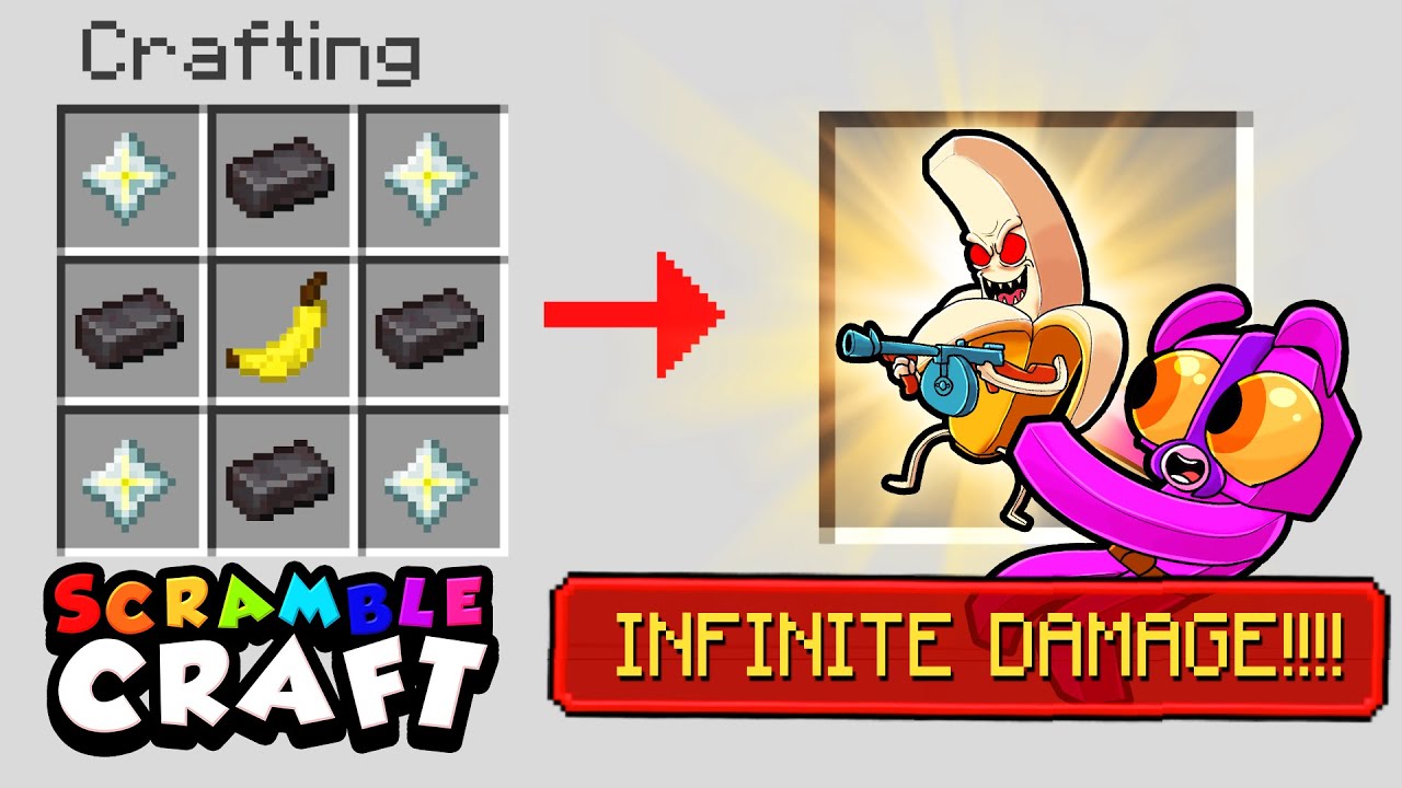 I Craft a *GOD* Weapon in Minecraft! (Scramble Craft)