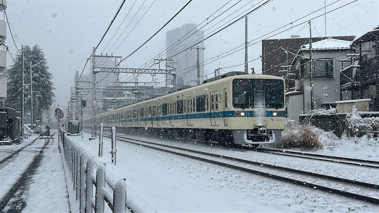 雪の小田急の収録 3000形 4000形 5000形 8000形 2026 2.7〜9