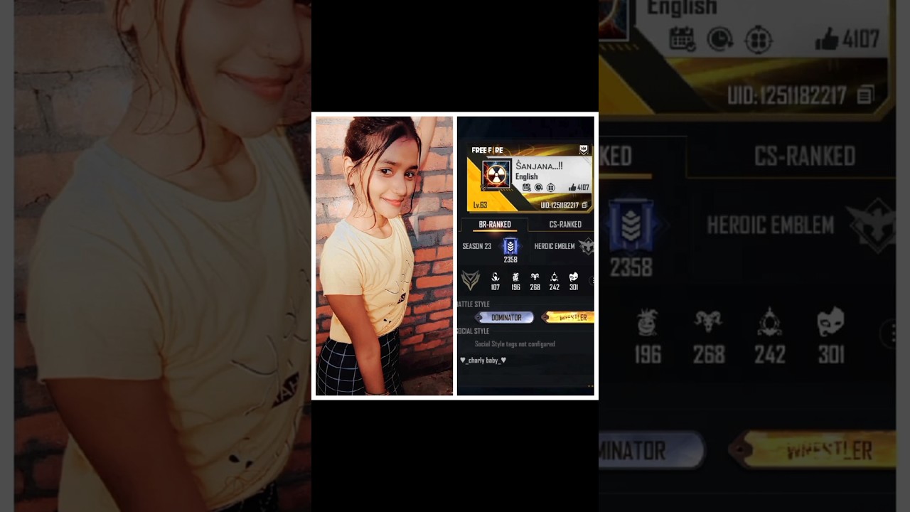 GIRLS FF QUEEN 👸 Pic with their id 😱 #shorts #freefire #bindasslaila #freefiregirl #ffgirl #uid #id