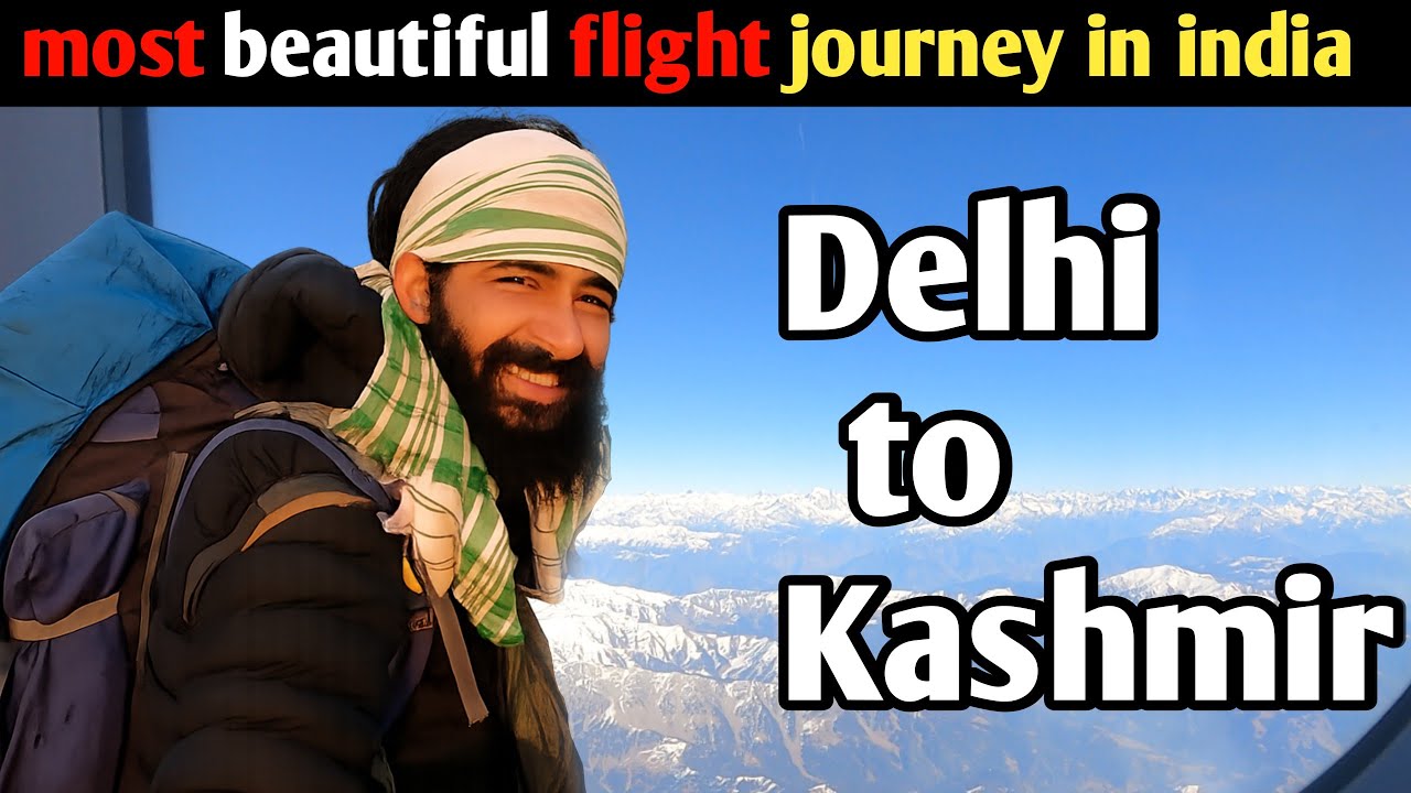 Delhi to kashmir ✈️🎒 || most scenic flight journey in india 🏔️