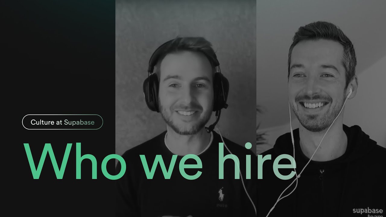 Who we hire at Supabase