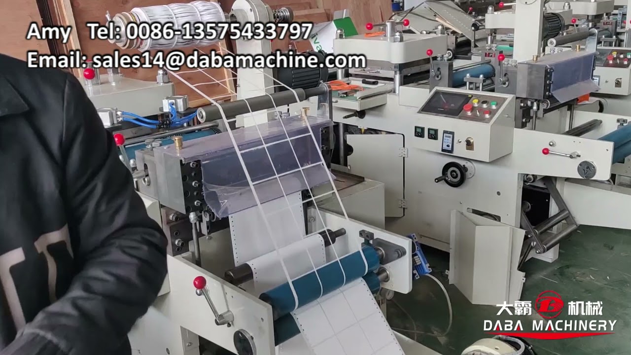 label flatbed die cutting machine with punching