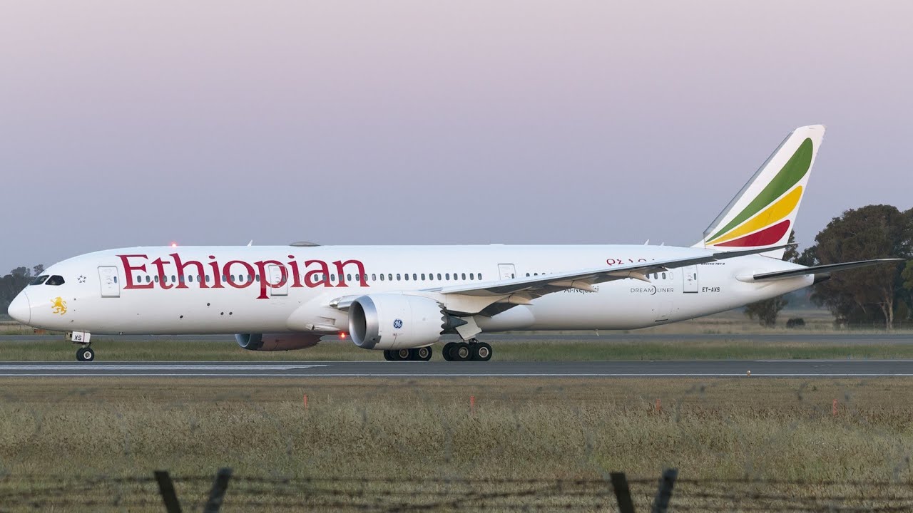 Ethiopian Airlines Boeing 787-9 Takeoff from Oslo (4K)