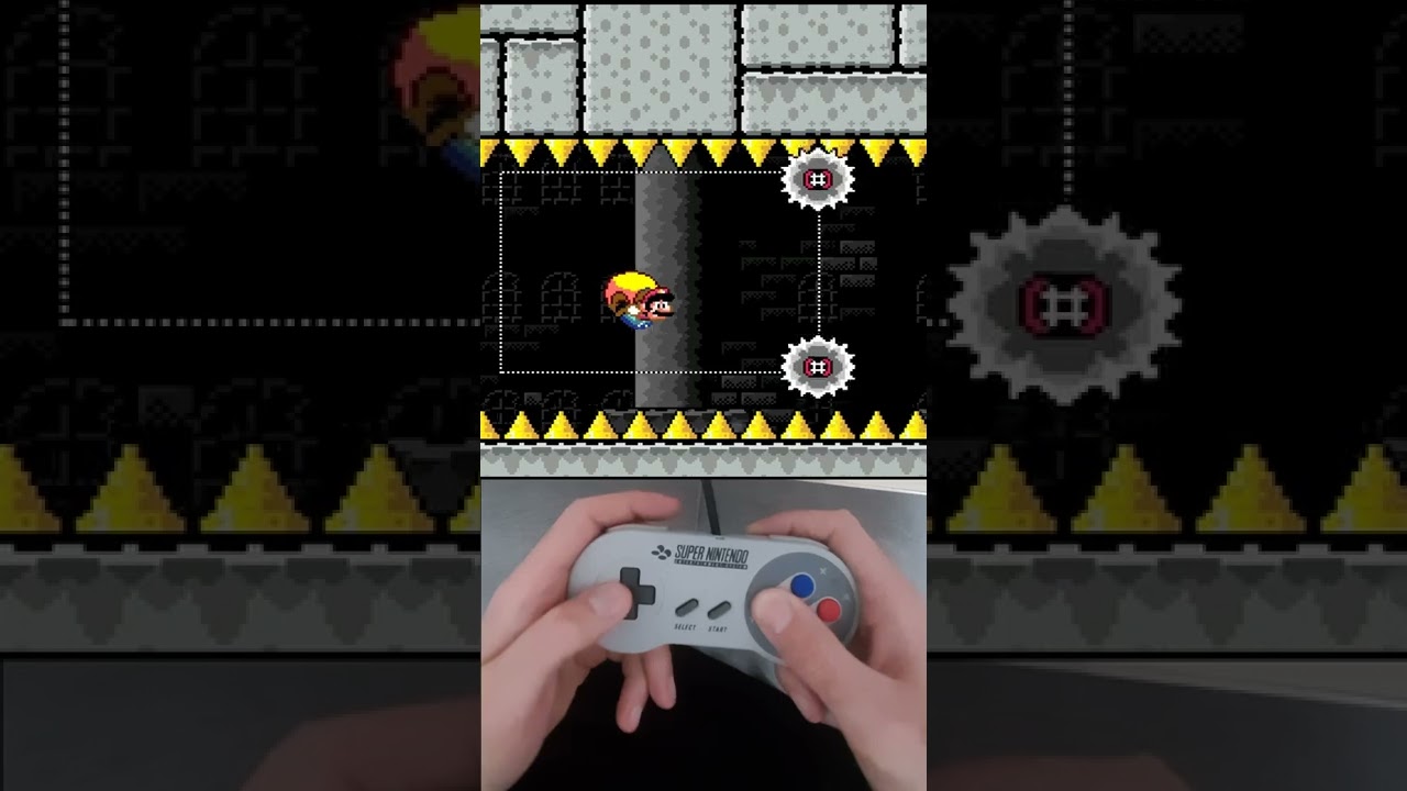 Crazy Mario Cape Action #shorts #smw #kaizo #romhack