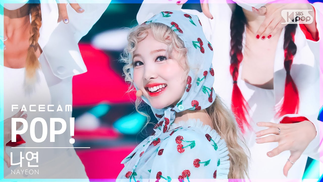 [페이스캠4K] 나연 'POP!' (NAYEON FaceCam)│@SBS Inkigayo_2022.07.03.