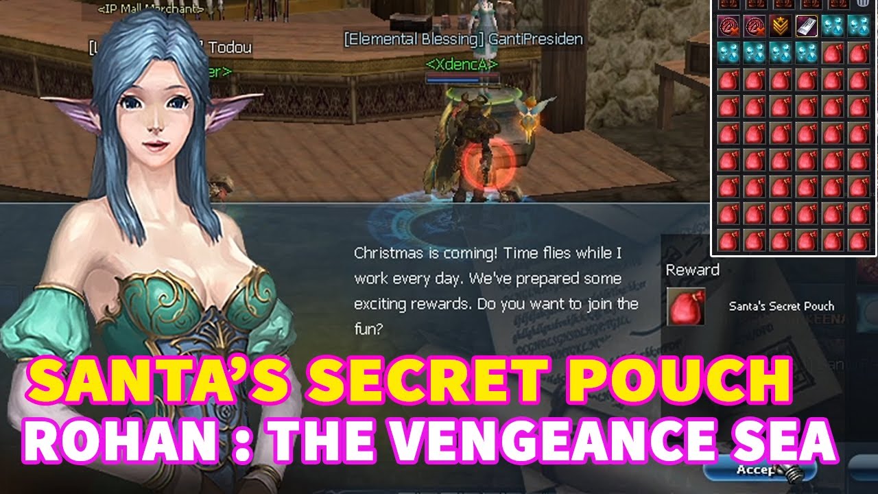 ALL INSIDE SANTA SECRET POUCH - ROHAN : THE VENGEANCE SEA MMORPG GAME