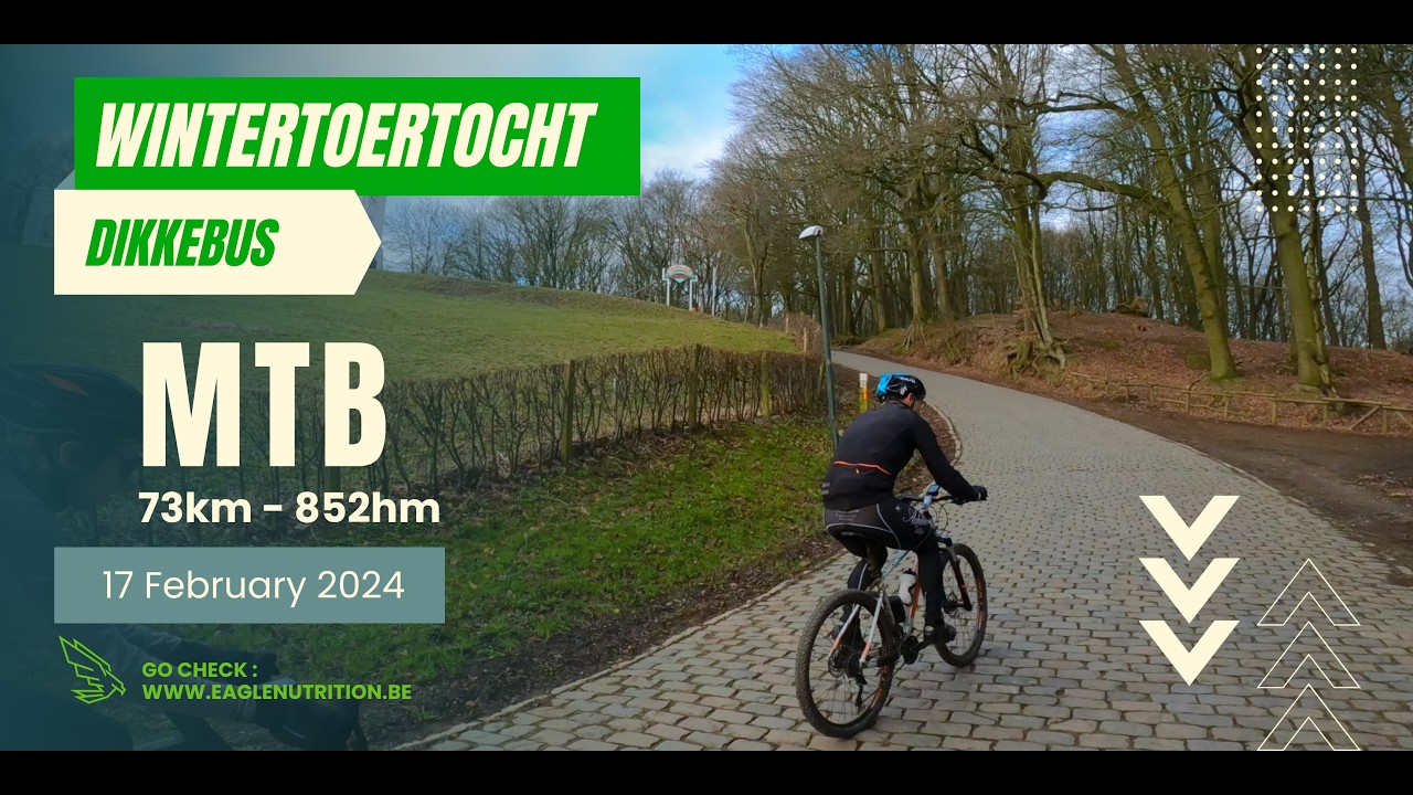 Wintertoertocht Dikkebus MTB - Mountainbiken in Flanders Fields - Kemmelberg - Zwartenberg