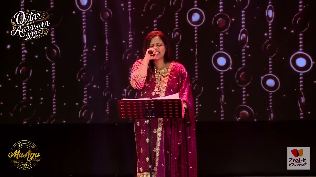 Konjum Mainakkale Song Live by Neeli Vijayakumar |Musiqa Band |Qatar Aaravam 2025 |Zeal It Events