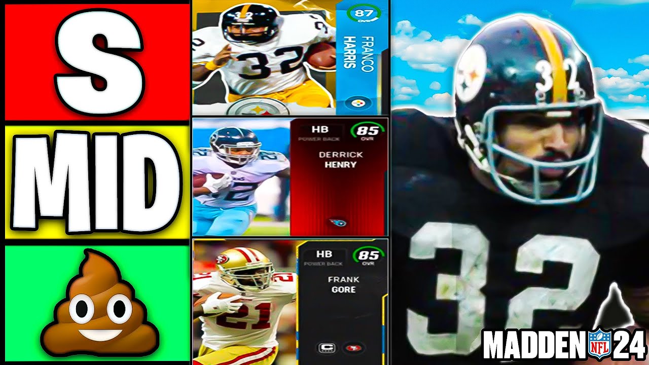 Ranking THE BEST RUNNING BACKS in Madden 24 Ultimate Team
