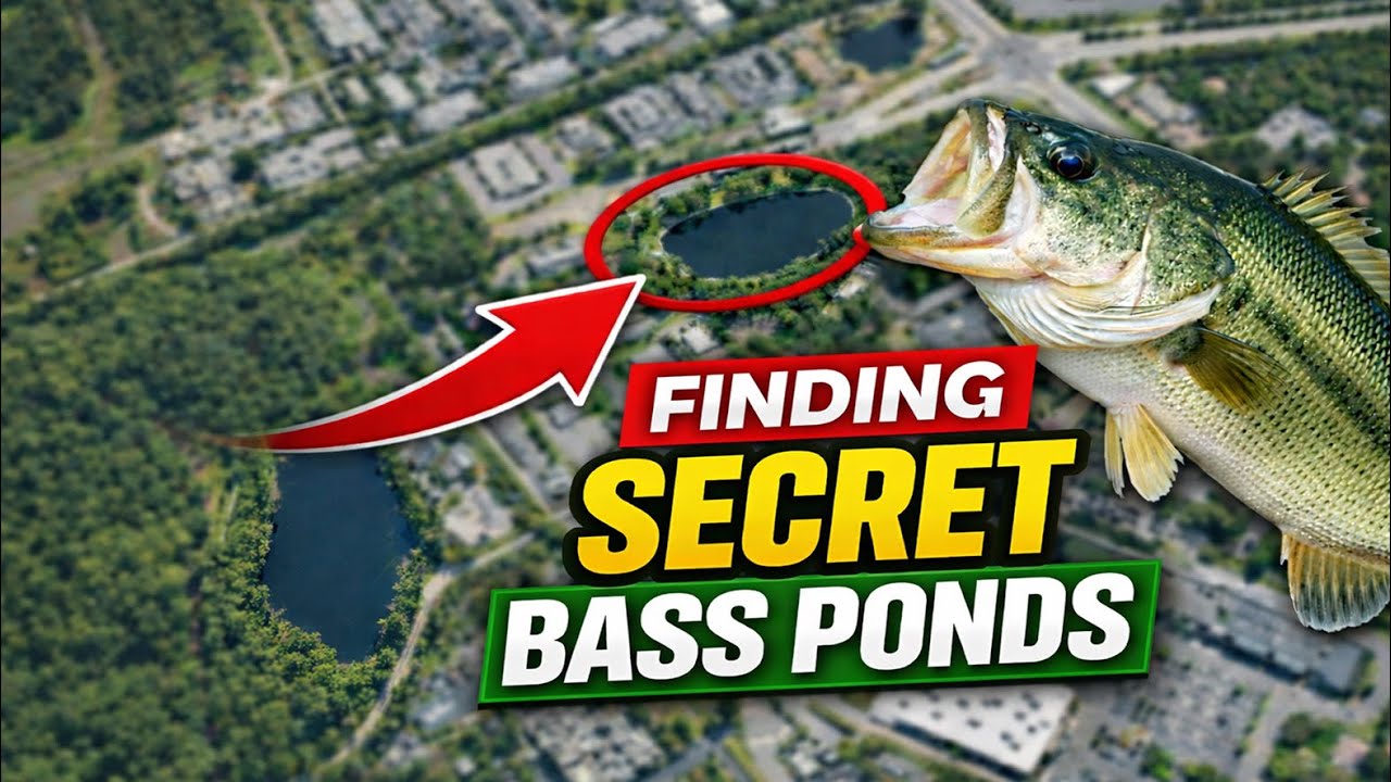 How to Find SECRET Bass Fishing Ponds (Low Pressure, Big Bass Honey Holes)