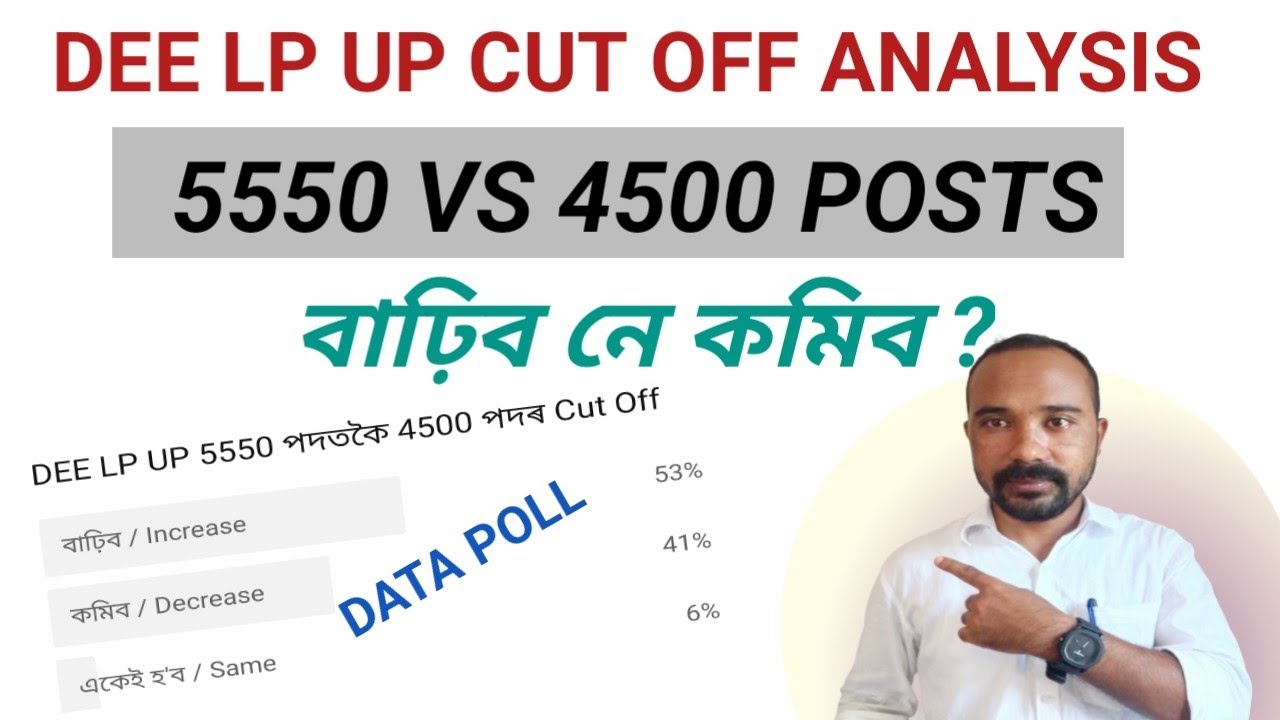 DEE LP UP 5550 vs 4500 Cut Off Analysis With Ajoy | Cut Off কেনেকুৱা হ'ব ?