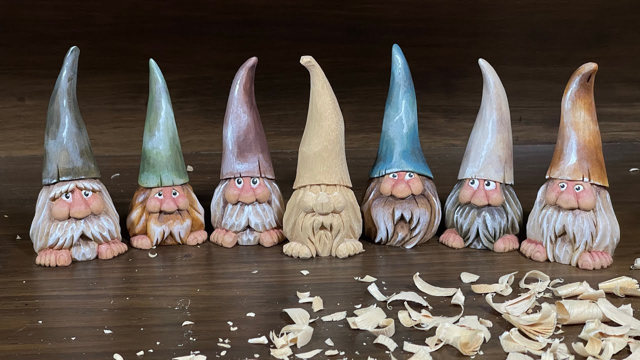 [우드카빙]땅요정 조각하기 woodcarving-carve a gnome