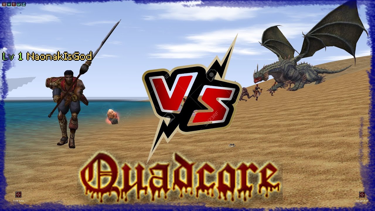 Metin2 Quadcore: V&aacute;lečn&iacute;k Lv.1 VS Vodn&iacute; Drak Lv.120
