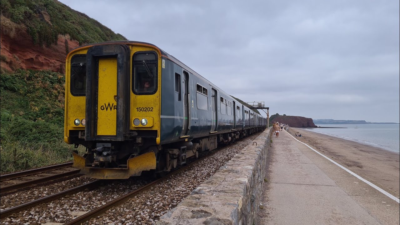 Trains and some tones at the Dawlish Sea Wall including 43186,43189,43055,43059 (13/08/2025)
