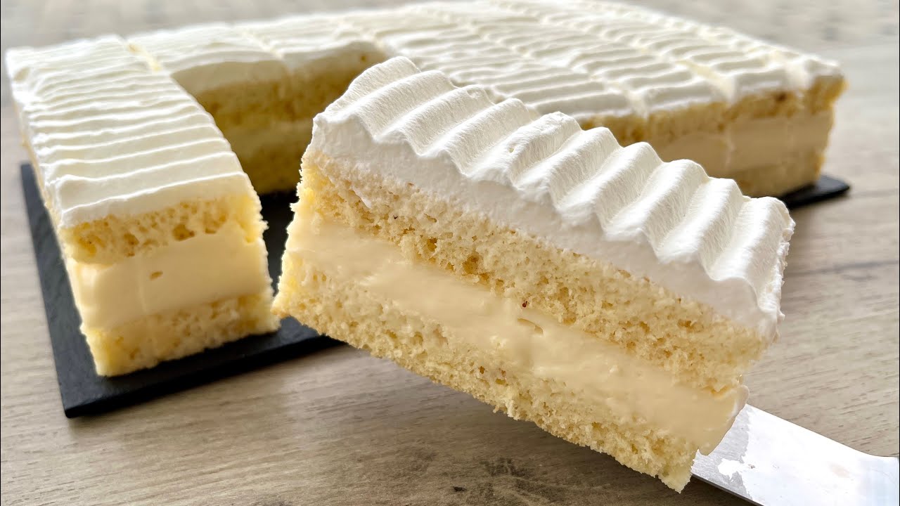 Torte e Bardhë Kremoze me Qumësht dhe Uj me Shije të Leht 👌🥰