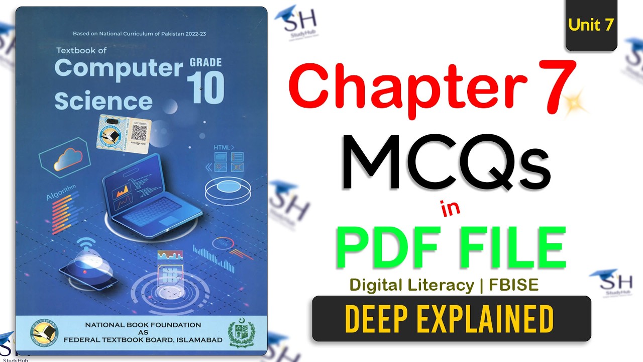 Class 10 Computer Science | Chapter 7, Lecture 7 - MCQs in PDF Download | FBISE