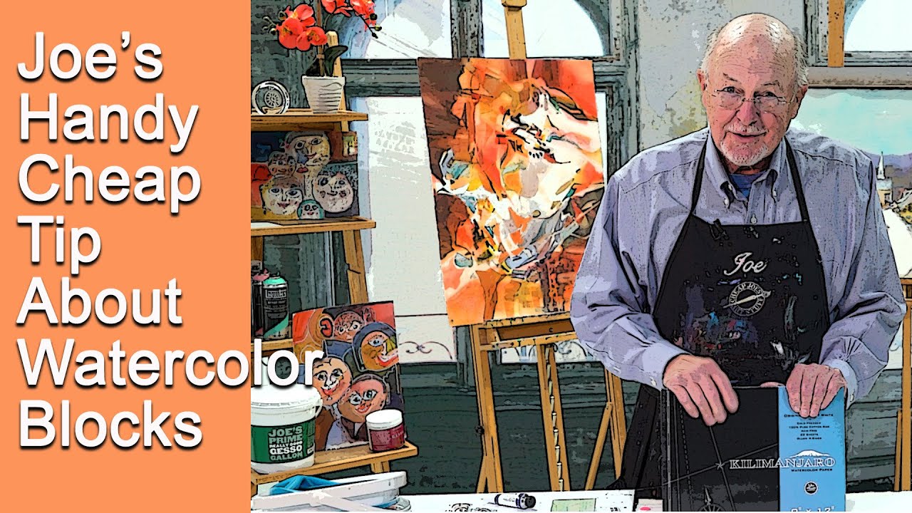 Cheap Art Tips from Cheap Joe - Joe's Handy Cheap Tip on Watercolor Blocks