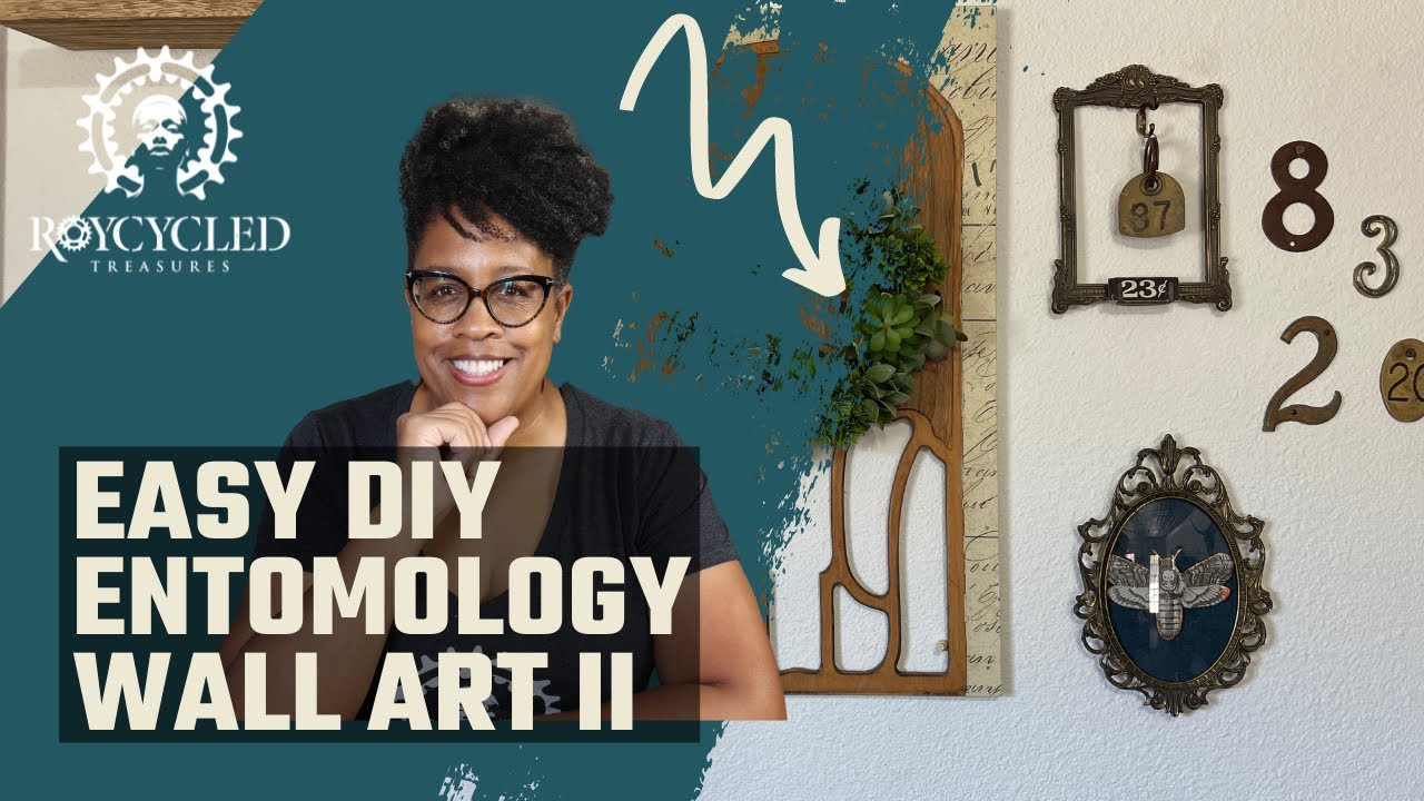 Death Moth Gallery Art - Thrift Store Frame Makeover
