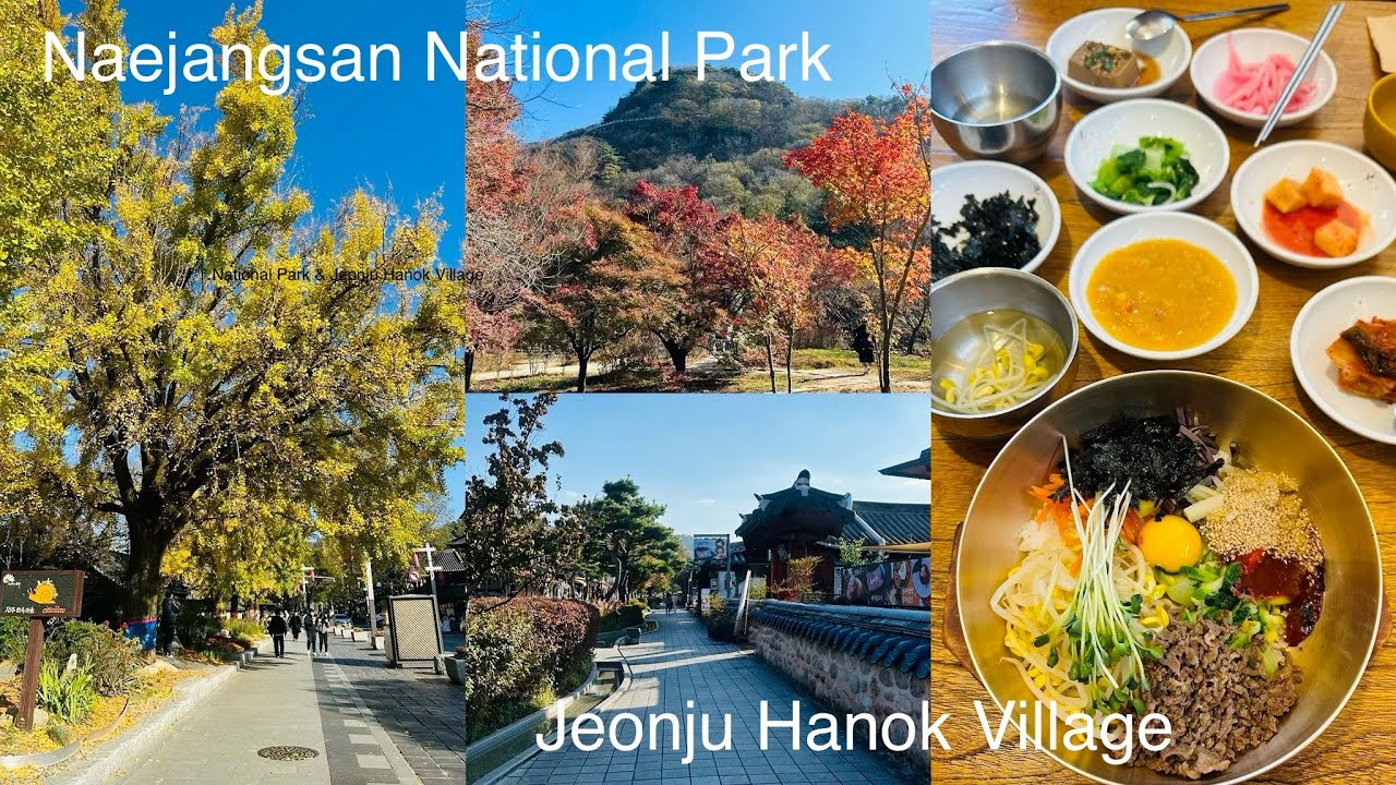 🇰🇷 South Korea Vlog - Day tour to Naejangsan National Park & Jeonju Hanok Village - 内藏山与全州韩屋村一日游