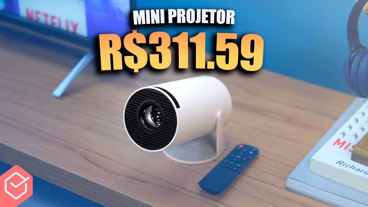 CINEMA em CASA por R$311.59? // PROJETOR BARATO do ALIEXPRESS!!