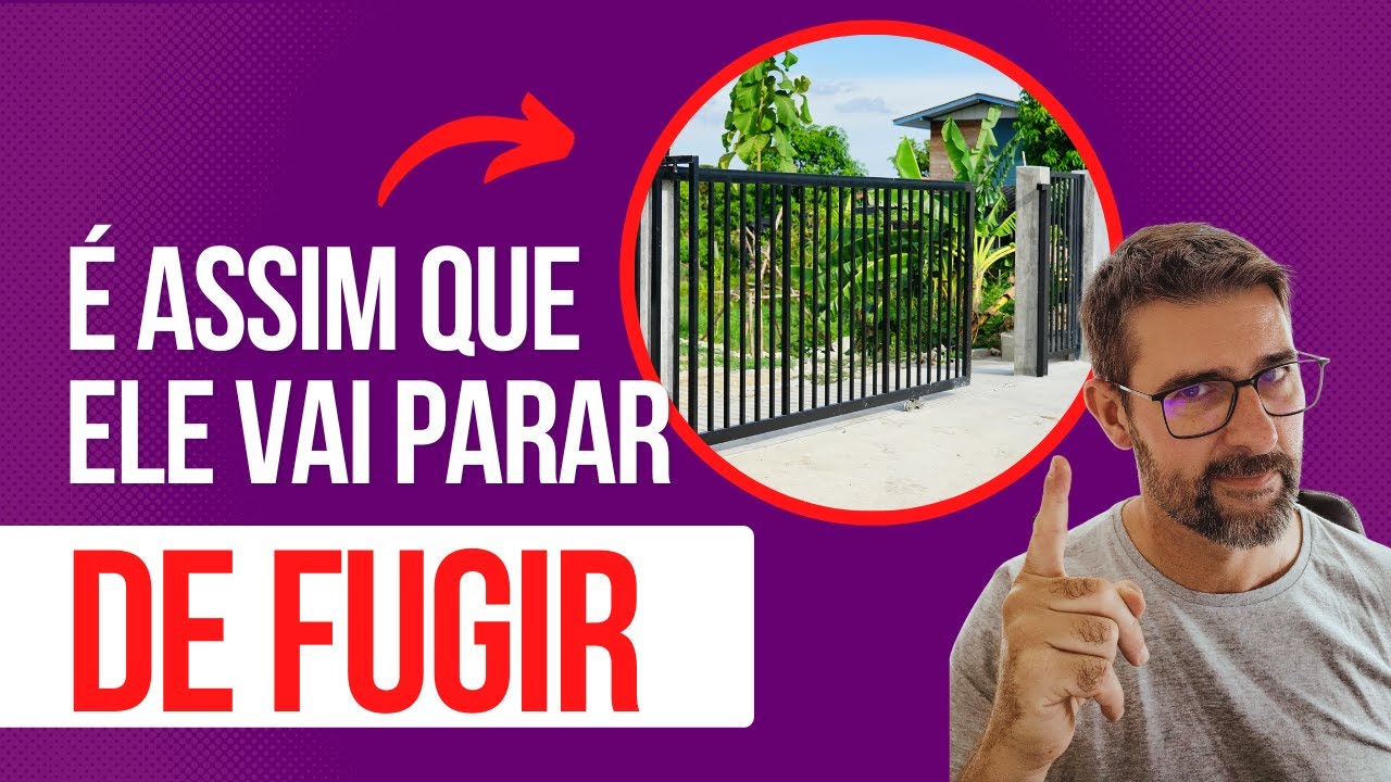 COMO FAZER O CACHORRO NÃO SAIR NO PORTÃO | A solução DEFINITIVA