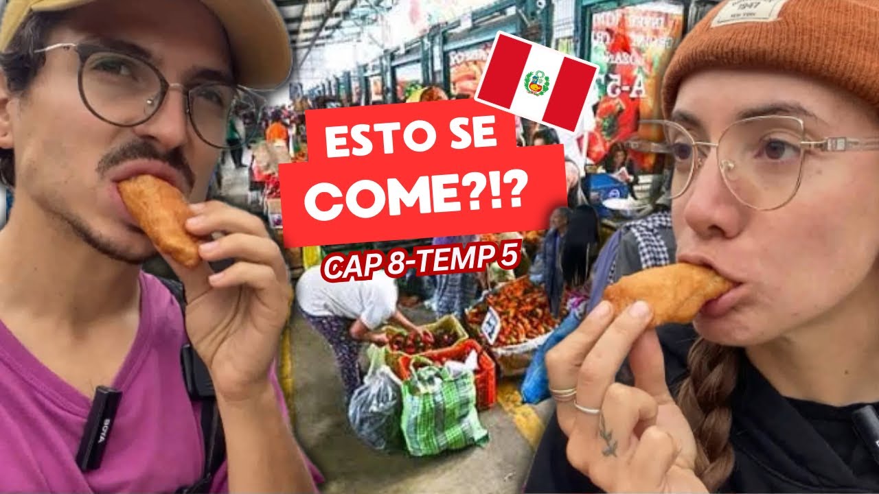 Argentinos prueban comida callejera en Perú 🤯