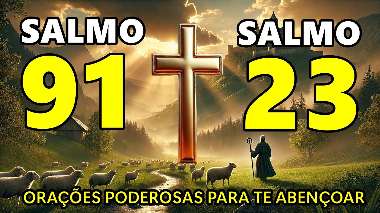 (🔴))  ORAÇÃO DA  MANHÃ  : SALMO 91+23  proteção  de Deus e Paz interior