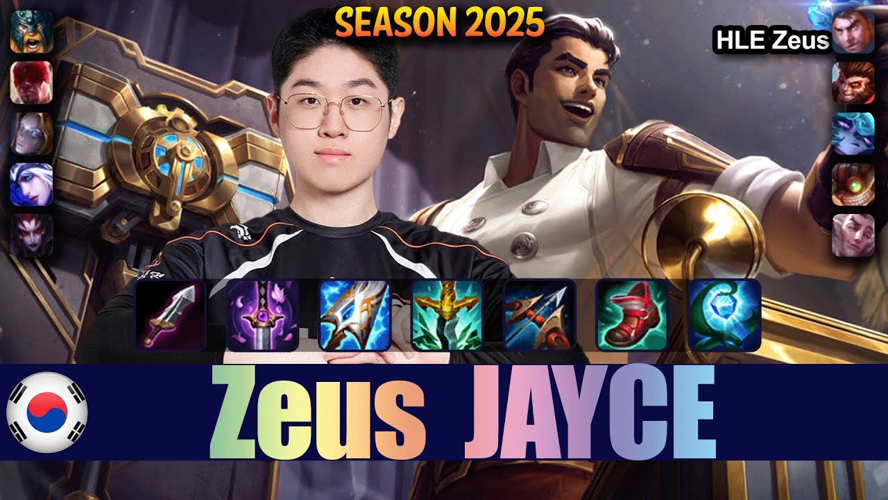 HLE Zeus JAYCE vs OLAF Top - Patch 25.19 KR Ranked | lolrec