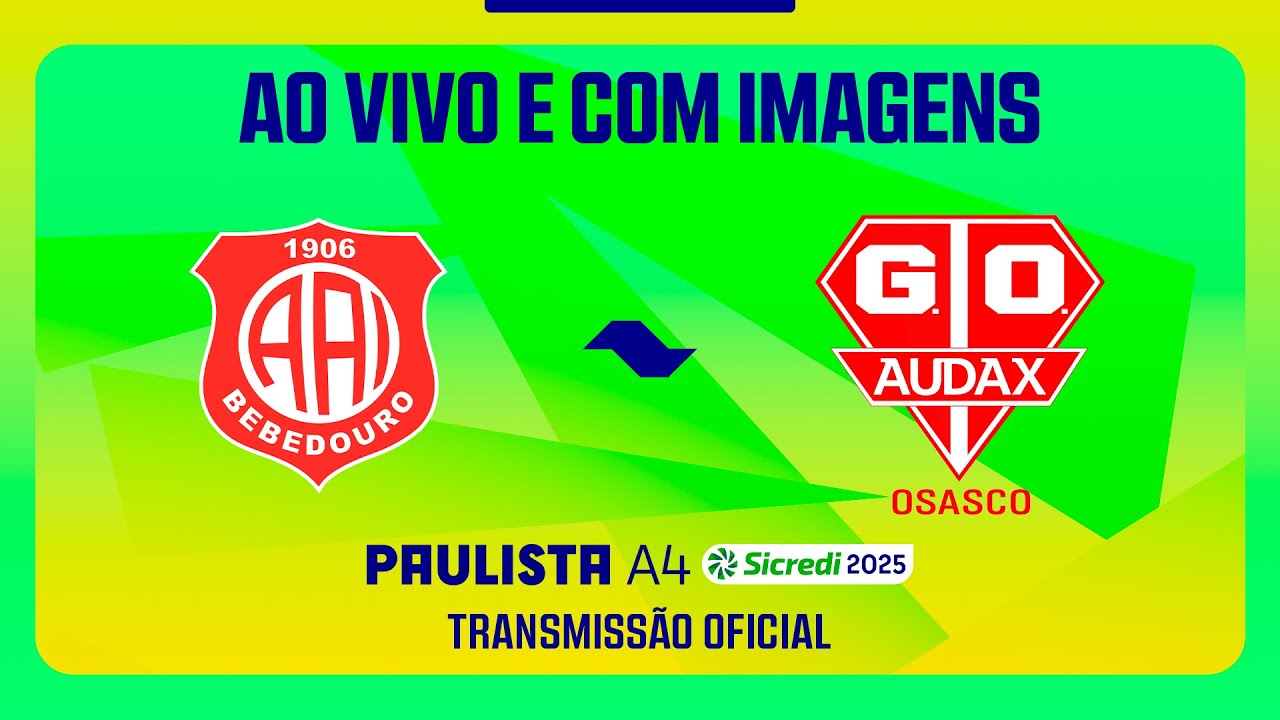 JOGO COMPLETO: INTER BEBEDOURO X AUDAX | RODADA 1 | PAULISTA A4 SICREDI 2025