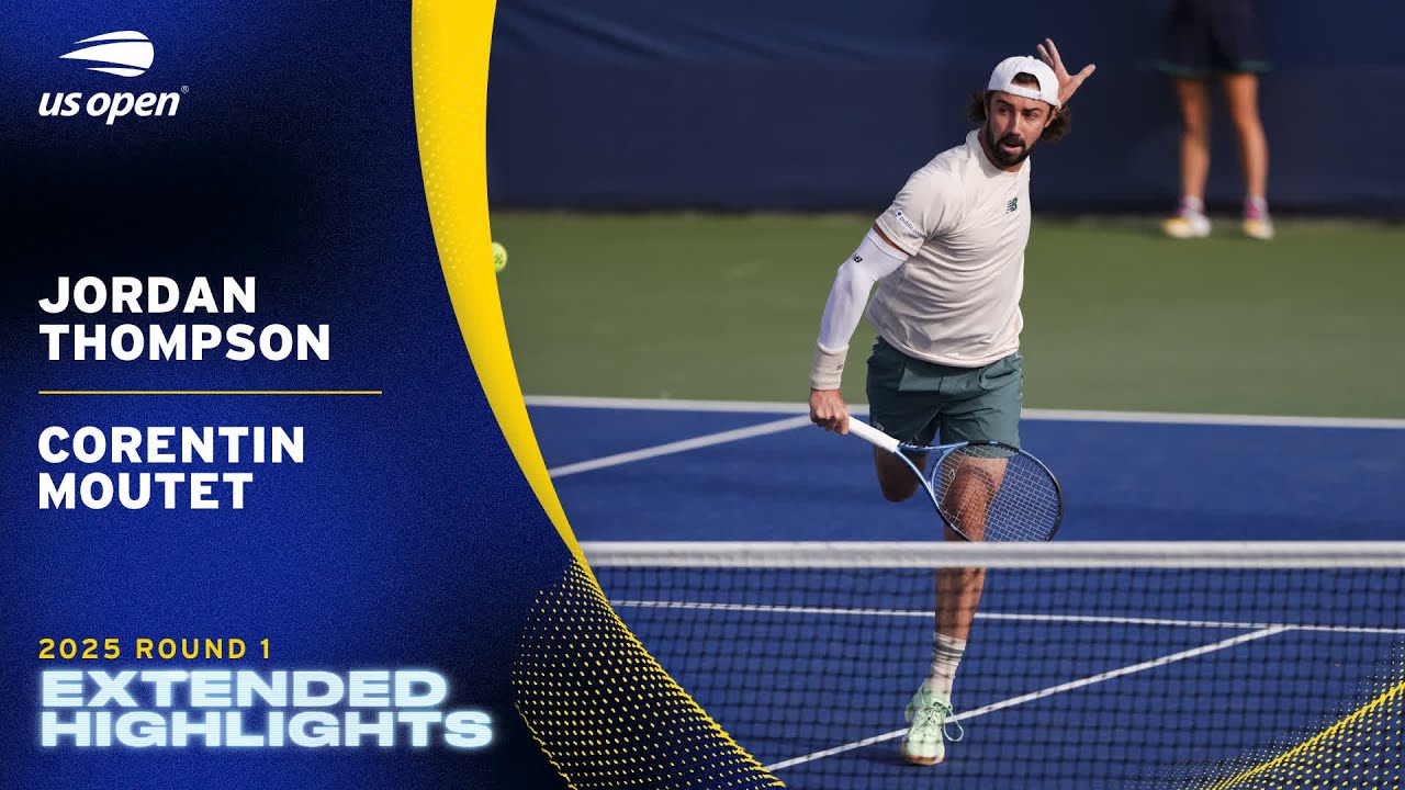 Jordan Thompson vs. Corentin Moutet Extended Highlights | 2025 US Open Round 1