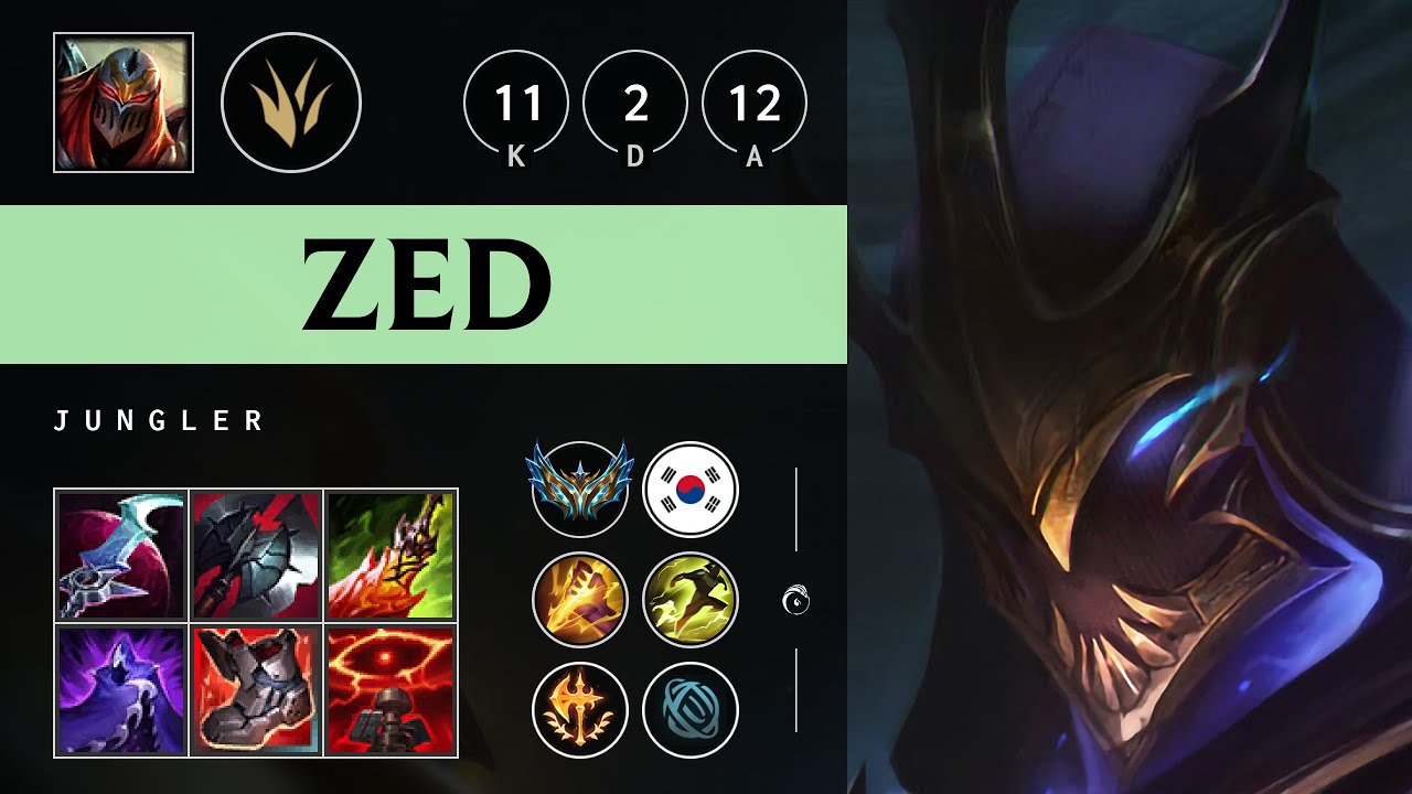 Zed Jungle vs Viego - KR Challenger Patch 25.16