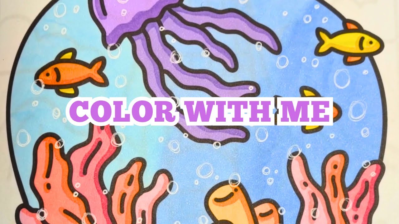 Color with me! Simple satisfying relaxing coloring therapy. 