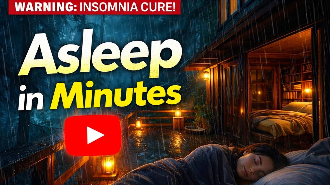 Peaceful Forest Rain 🌲 | Quiet Night Ambience for Deep Sleep, Relaxation & Stress Relief