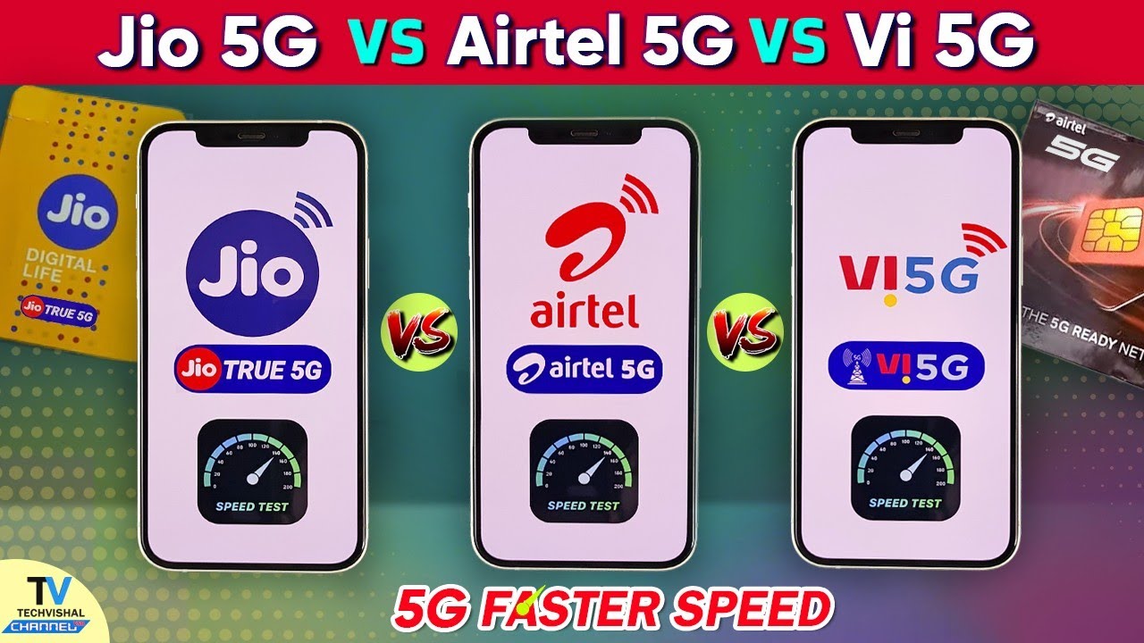 5G Launch in India | Airtel 5g vs Jio 5g vs Vi 5g Speed Test📡 | 5g Network Speed Test India | 5g
