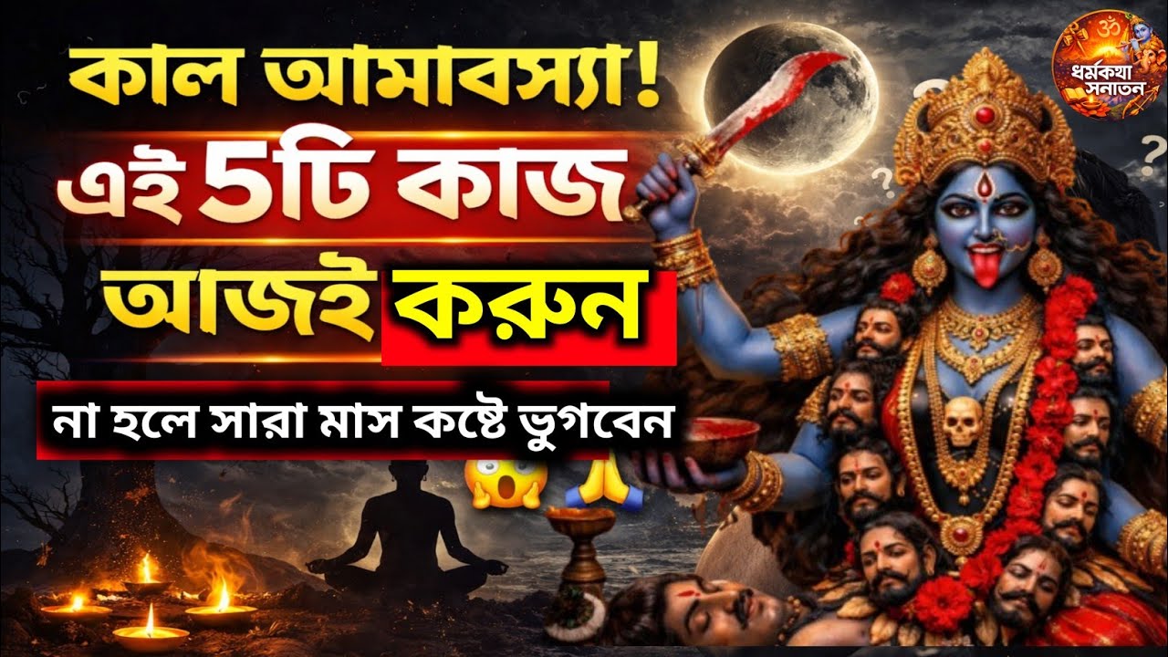 কাল আমাবস্যা! এই ৫টি কাজ আজই করুন — নইলে সারা মাস কষ্ট পেতে পারেন 😱🙏