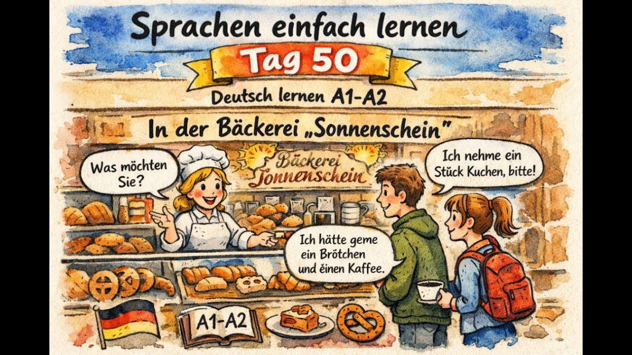Tag 50 Deutsch lernen A1-A2 