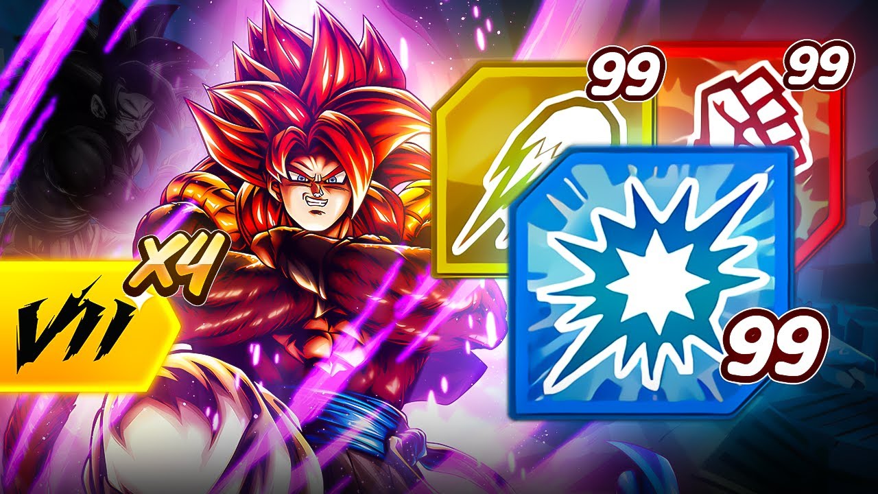 💥¡MÁXIMA POTENCIA POSIBLE! ARTES al MÁXIMO Y X4 ZENKAI GOGETA SSJ4 ULTRA Dragon Ball Legends