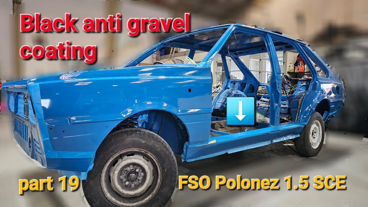 FSO Cars Polonez 1.5 SCE restoration part 19, baranek Cobra - malowanie progów i pasa przedniego ✅️