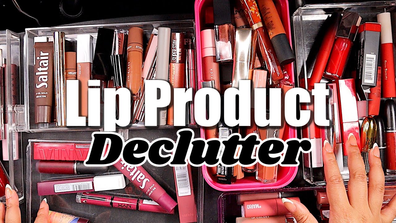 So Many Lippies!! Let's See How Many I Declutter | Lip Product Declutter 2024